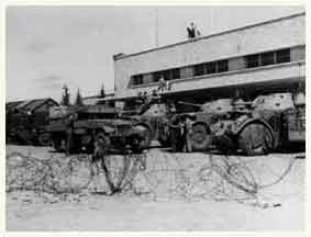 Staghounds & tanks at El-Bury CarPark