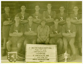 Tug of War 1946, SgtCowan,SgtDew,PteBooth,PteAllwood,L/CplMaycock,
S/SgtM<cCann,CaptNoble,PteBlackett, Lt(Chippy) Robinson, CplJones,PteEvans